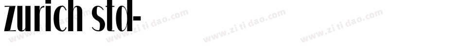 zurich std字体转换